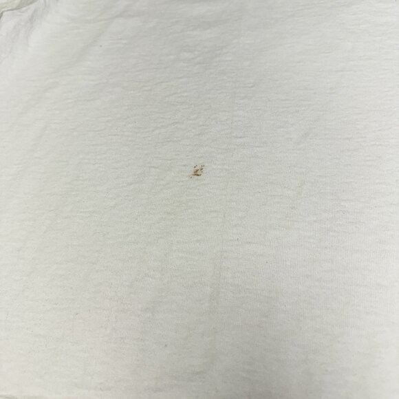 Vintage 90s Villanova T Shirt Mens Medium 19x25.5 White Embroidered College USA - Picture 6 of 14